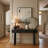 Mid Century Console Table With Solid Wood Legs-1203289241