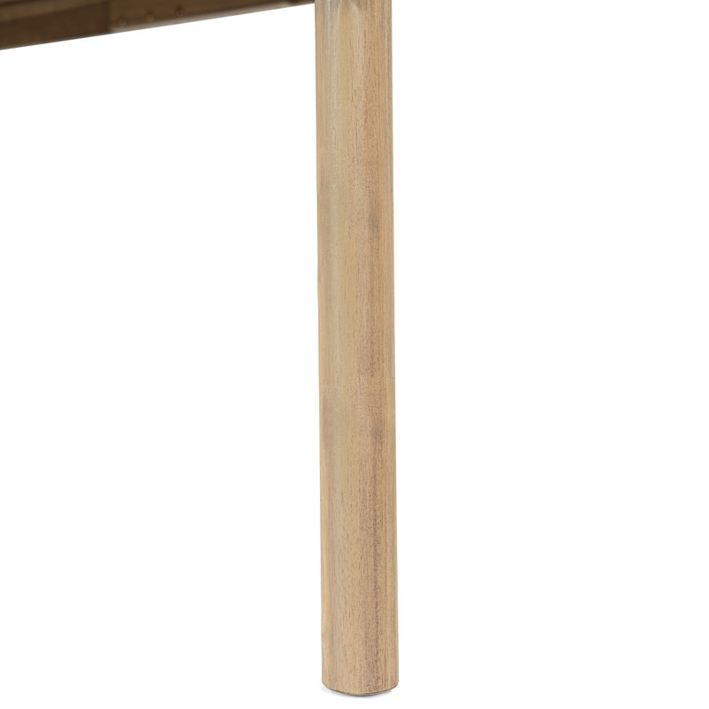 Ensemble repas d'extérieur en bois d'acacia biologique Sierra avec fauteuils rembourrés et table à lattes rectangulaire
