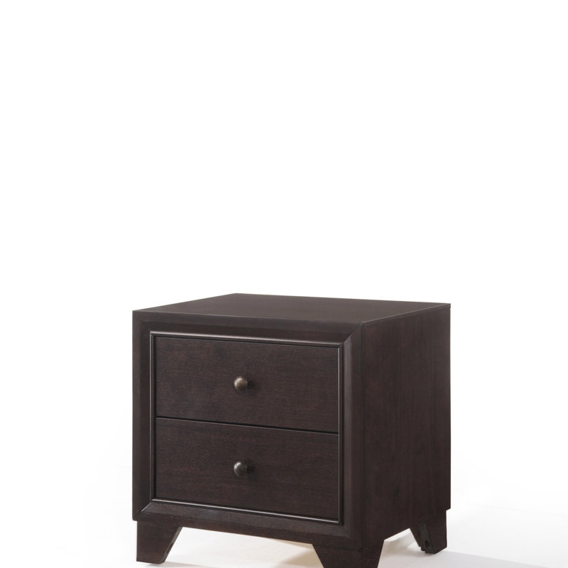 Madison Espresso Finish Nightstand, No Assembly Required