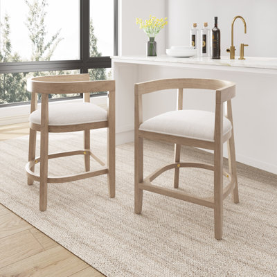 Gurseese Rubberwood Counter Stool