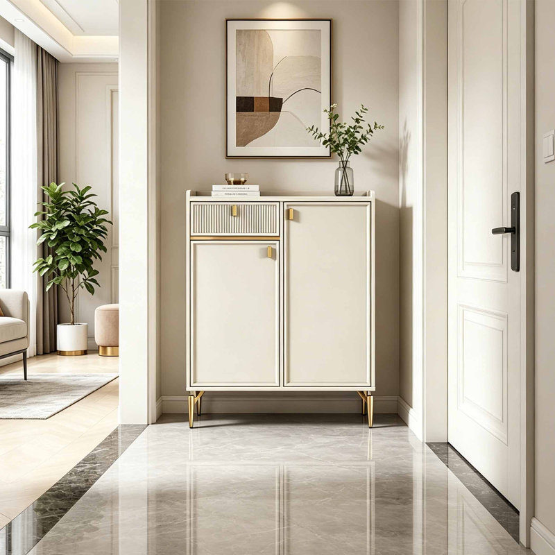 French style home storage shoe cabinet