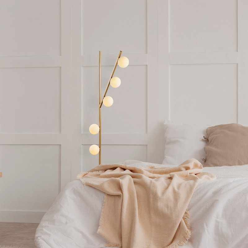 Timothey 12.18'' Tree Floor Lamp, Gold