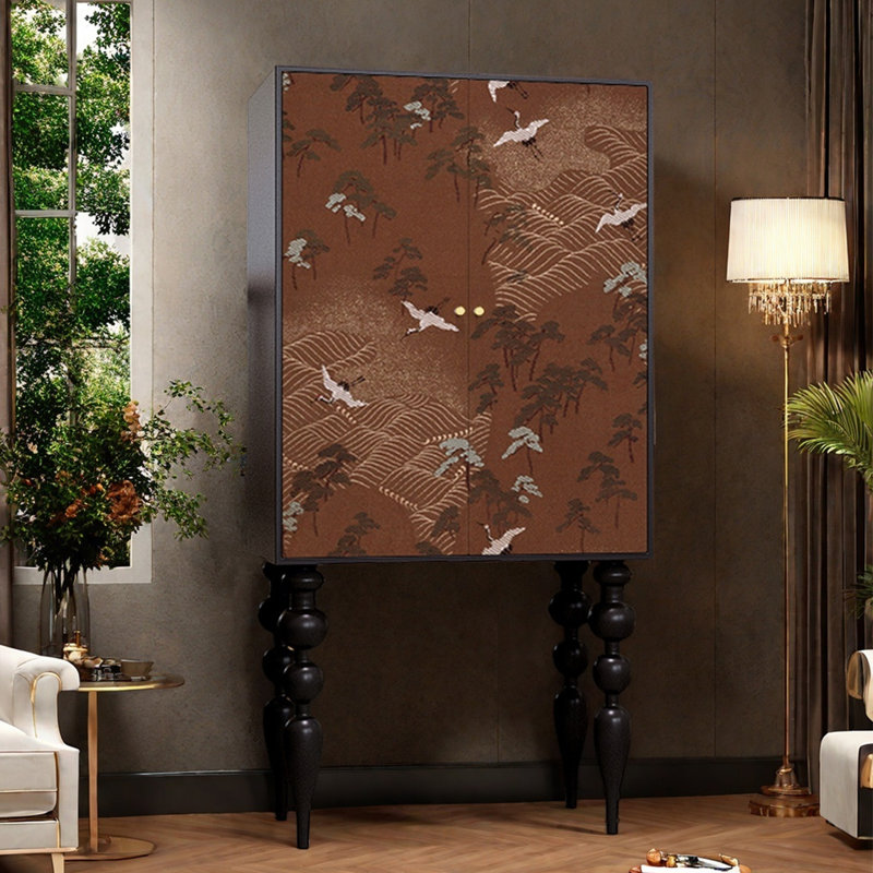 Double-door multi-functional accent cabinet