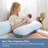  Pregnancy Pillow With Removable Cover, 7-shaped Full Body Maternity Pillow For Side Sleepers 60 Inch -support For Back, Legs, Belly, Hips For Pregnant Women, Blue-1346630716