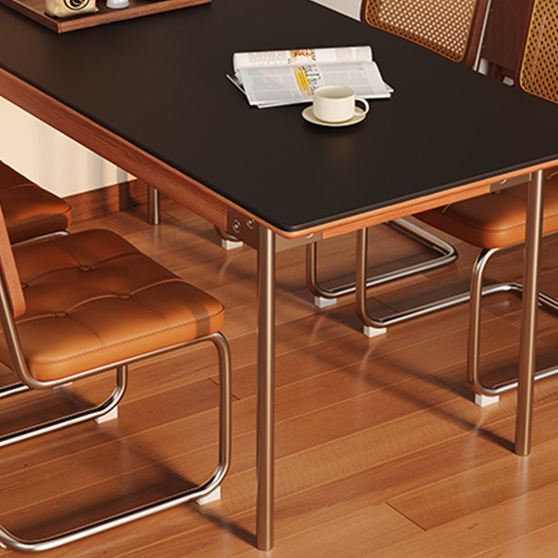 Table de salle à manger en bois massif de style médiéval, H 29,52 po x L 55,11 po x l 31,49 po 