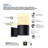 Modern 5-Watt ETL Certified Integrated LED Outdoor Wall Sconce in Matte Black-1202217930