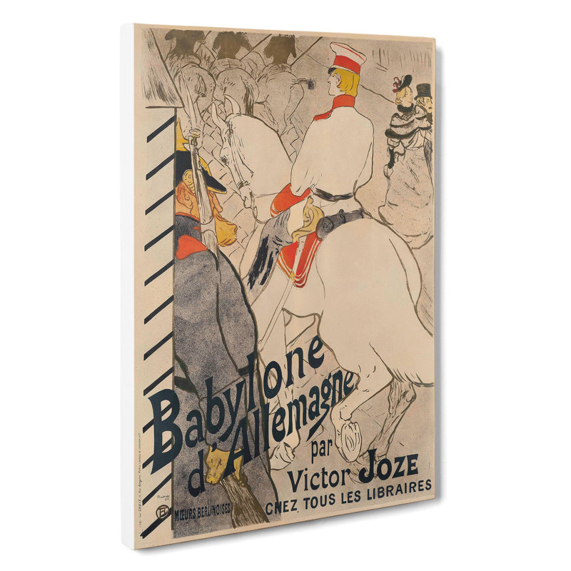 Babylone DAllemagne by Henri De Toulouse-Lautrec - Wrapped Canvas, 50cm H x 35cm W x 3cm D