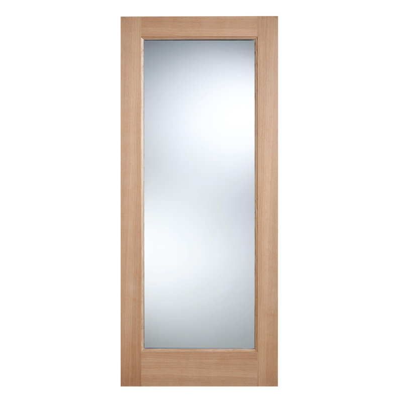 Pattern 10 1L Clear Glazed Oak External Door, 1981mm H x 838mm W x 44mm D