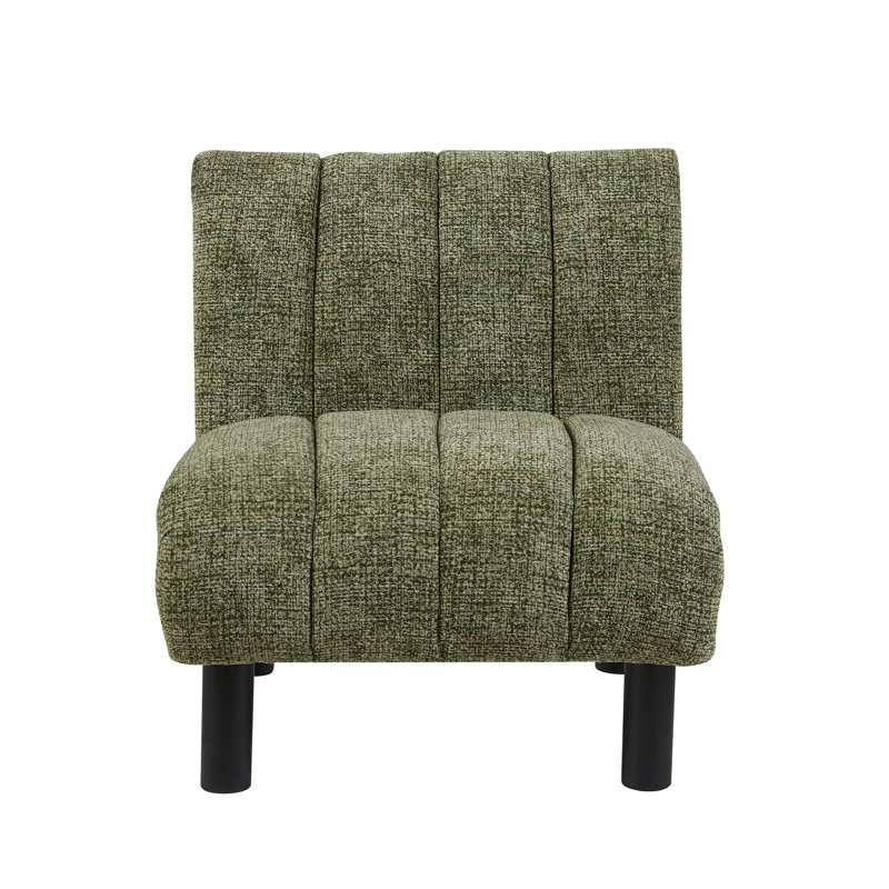 Premium Sofa Touch Fabric Accent Chair, Green