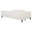 Lit de jour simple en lin en forme de L, avec pieds en bois massif, beige-1130466568-1130466582