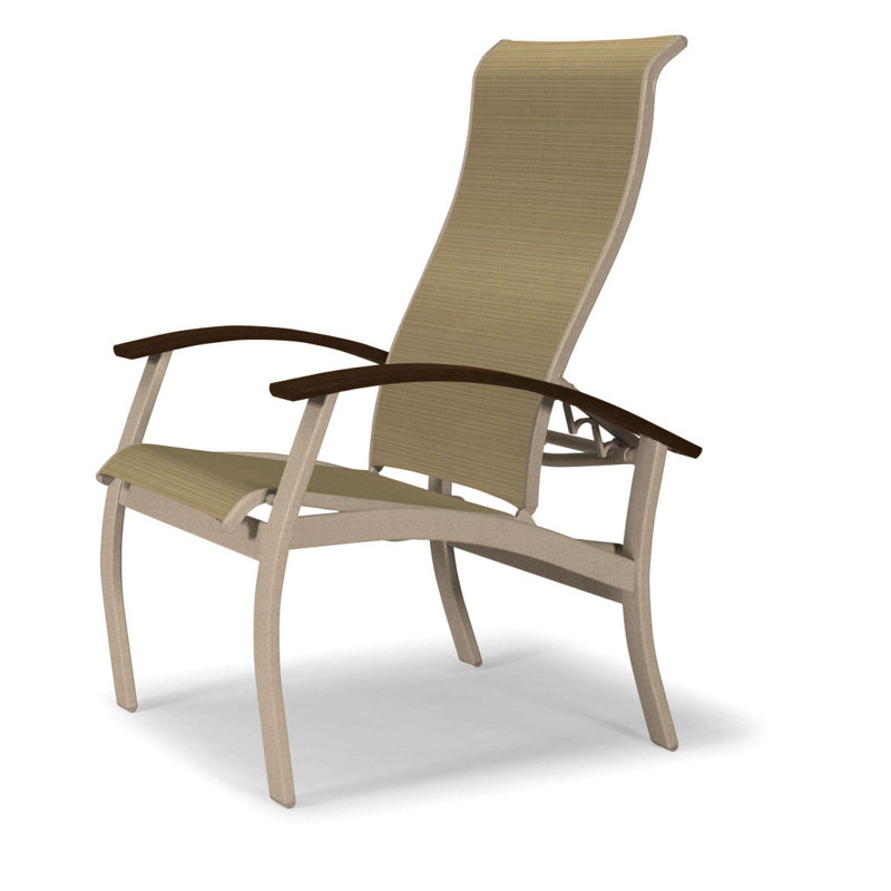 Chaise de patio Askar, Rayures de sable Bailey Sunbrella®, Kona, Désert texturé