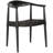 Solid Wood Arm Chair in Black