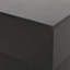 Table d'appoint noire avec forme de piédestal, béton léger, sans assemblage - 14,07 po de largeur x 19,16 po de hauteur, noir contemporain contemporain, assemblage, profondeur de conception élevée, moderne, oxyde de magnésium