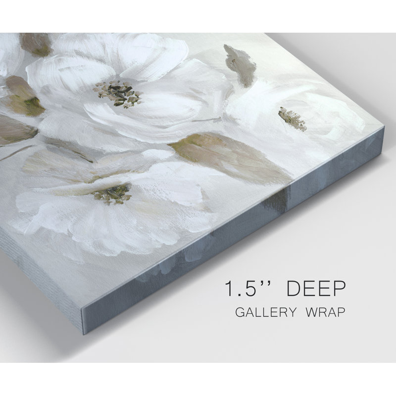 «Winter White» par J Paul - reproduction d'art sur toile tendue, H 32 po x l 24 po x P 1 po