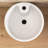 16.13" W X 33.44" H Circular Vitreous China Pedestal Sink Combo Ceramic White Bathroom Sink One-Piece Freestanding Vessel Basin Base with Single Pre-Drilled Faucet Hole & Integrated Overflow
