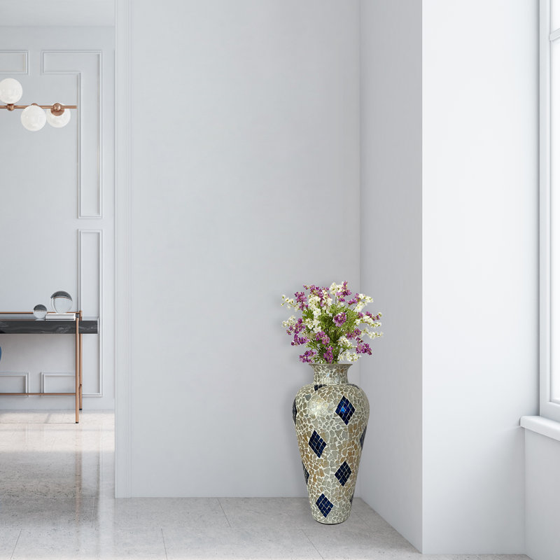 Vase de plancher en métal Laurna