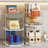 2 Set 3-Tier Pull-Out Under Sink Bathroom Cabinet Organizer Stackable Pantry Storage with Movable Dividers