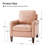 Pascarella 31.5" W Transitional Genuine Leather Club Chair with Solid Wood Legs-121672222