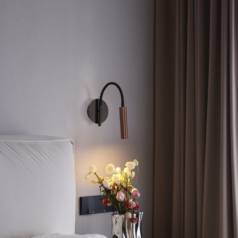 Modern Black Iron Tube LED 56Cm Wall Sconces