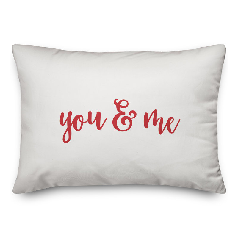  Coussin You & Me, Rouge / blanc