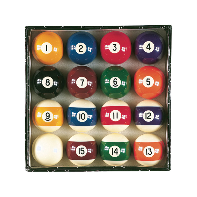 Viper 2.25" Multicolor Resin Pool Ball Set with Table Cover