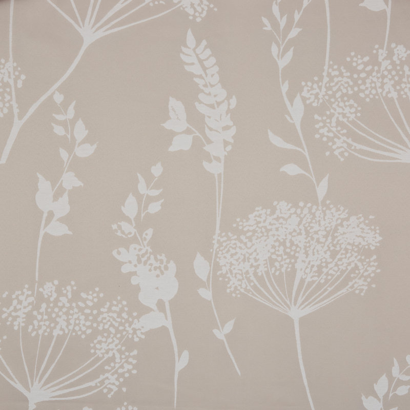 Meadowsweet Floral Jacquard Curtains Two Panels, 168 W x 183 D cm, Natural