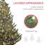 Arbre de Noël artificiel 7 pi, cèdre réaliste clairsemé avec lumières DEL bicolores et 2931 pointes, assemblage facile