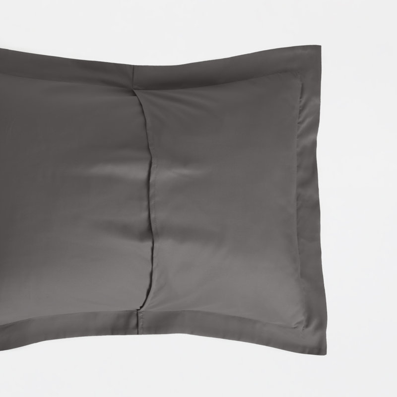 Pillow Shams 2-Pack Microfiber Ultra Soft Bedding, Gray, Standard