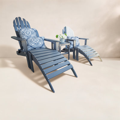 Leighton Foldable Outdoor Adirondack Set