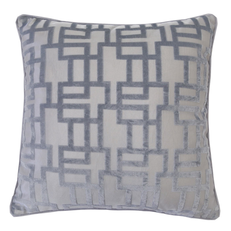 Reversible Throw Pillow, Silver