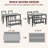 Dining Table Set For 4, With Bench & 2 Chairs-1569273178-1569273181