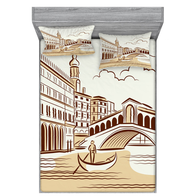 Microfiber Sheet Set, Full Sheet Set with Fitted Sheet