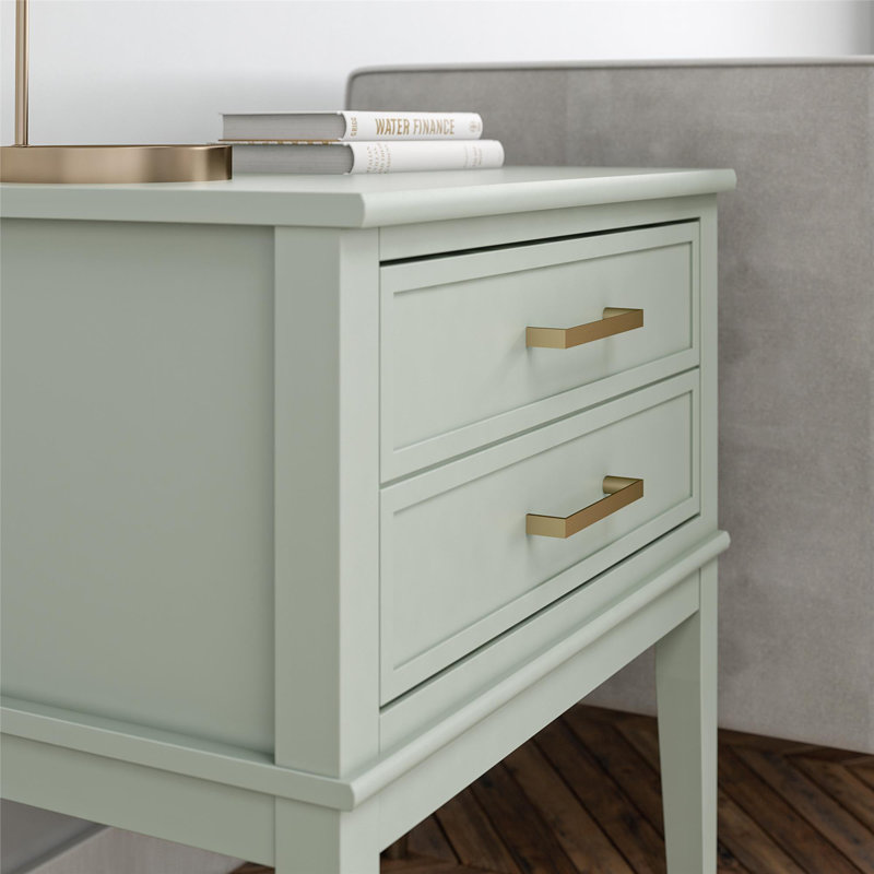 1 Drawer End Table, Green
