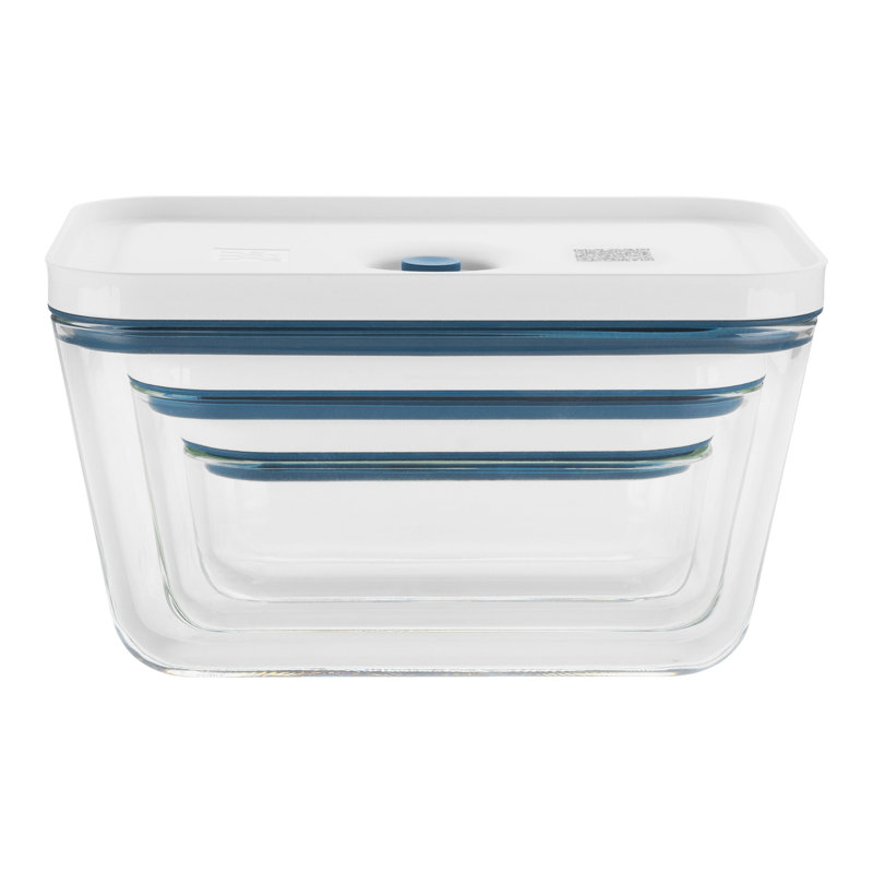 ZWILLING Fresh & Save S/M/L / Ensemble de 3 boîtes sous vide, en verre, La-Mer