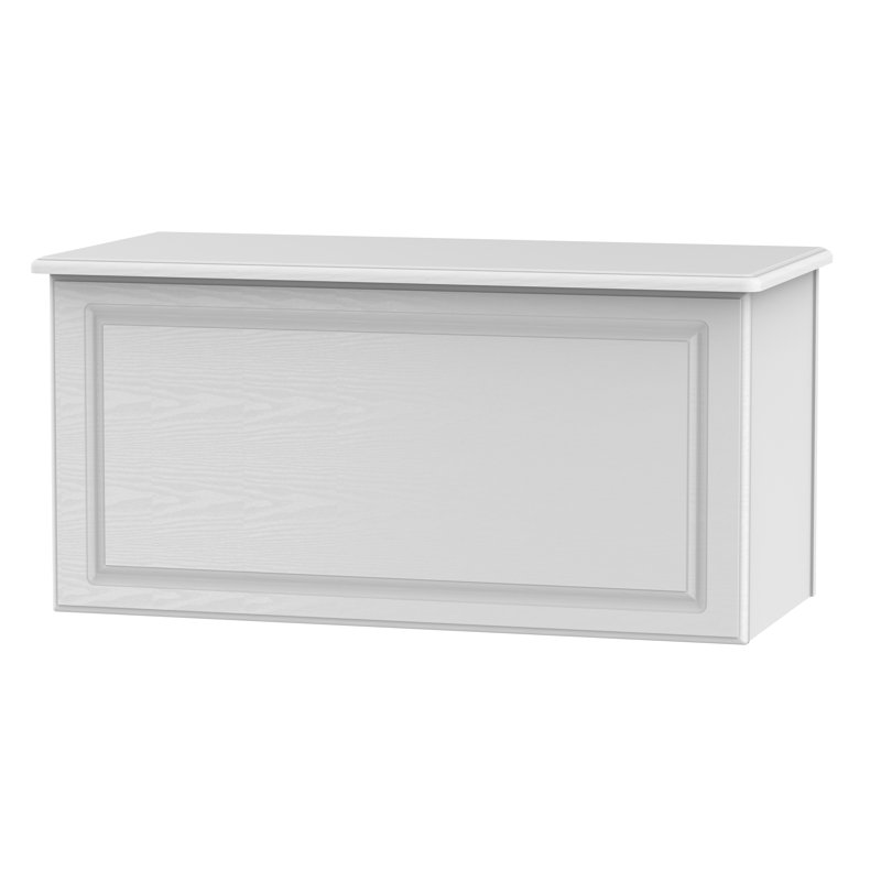 Fully Assembled Asphodèle Blanket Chest, White Ash