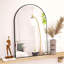Lilaram Arched Metal Framed Wall Mirror Bathroom Mirror-115078599-115078600