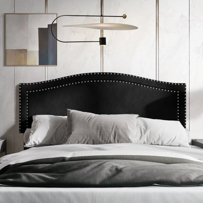 Duyne Glam Velvet Upholstered Panel Headboard