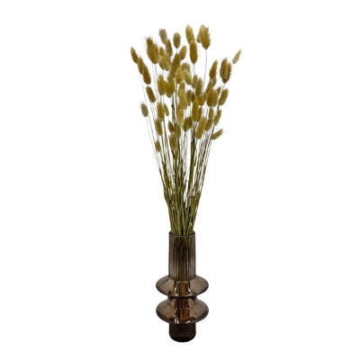 Vase en verre brun moderne
