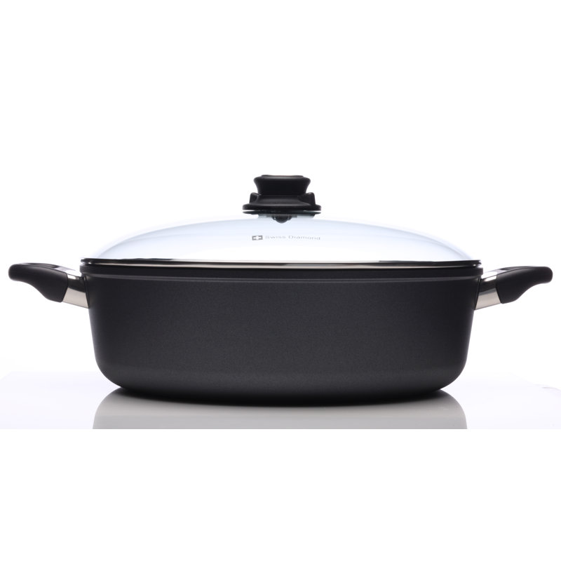 Aluminum Braiser with Lid, 7.2 qt