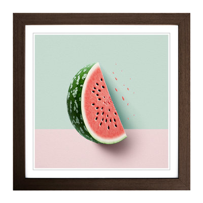 Watermelon Minimalism - Framed Print