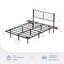 Aether Iron Floating Double Bed Frame with USB-C Charging & Lighting, No Box Spring Needed