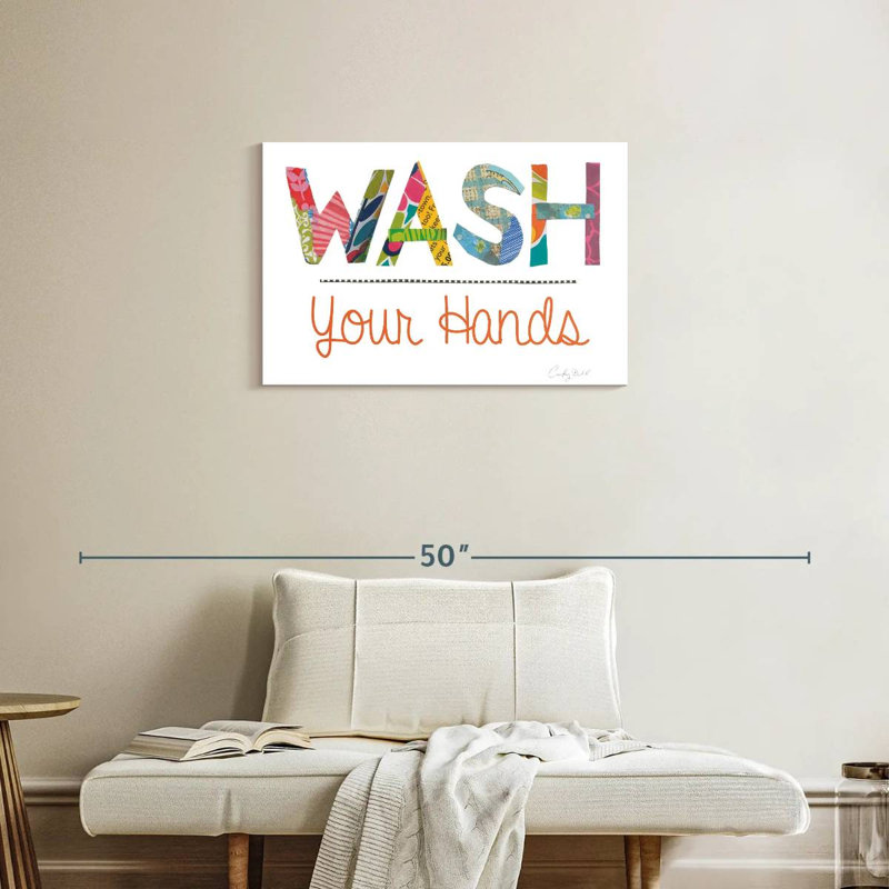 Tergel Wash Your Hands Rule, 20" H x 30" W