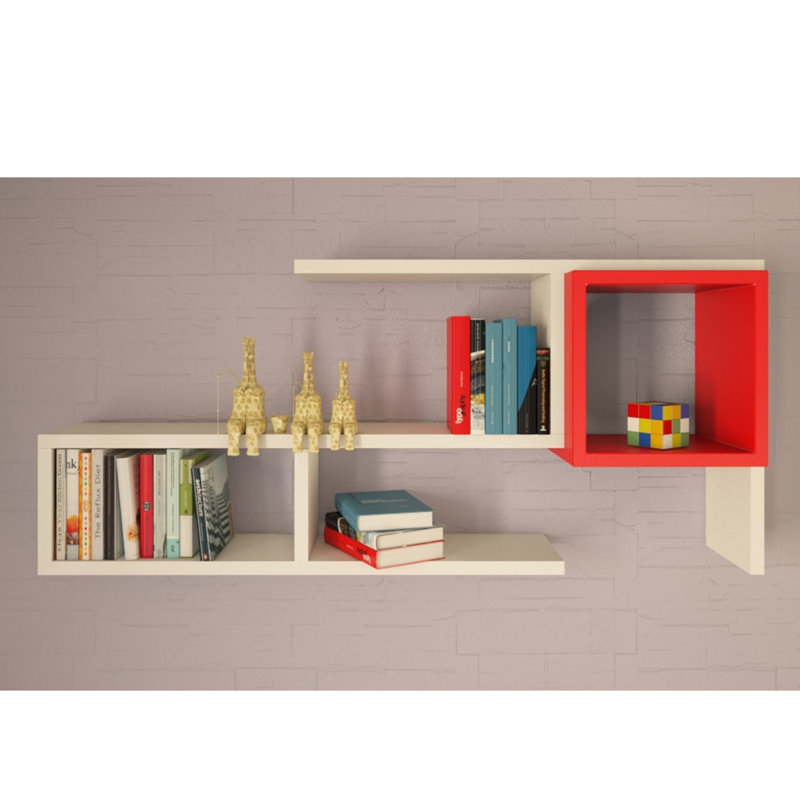 Surrency 3 Piece Cube Shelf with Adjustable Shelves