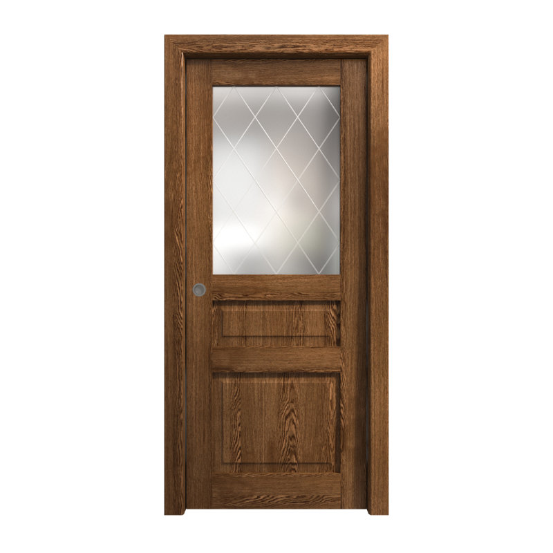 Porte coulissante à poche | Ego 5011 | Ensemble de quincaillerie de rail | Portes intérieures modernes en bois massif pour chambre à coucher
