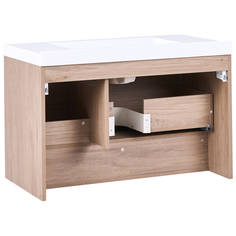 Single Bathroom Vanity with Basin, 90 cm