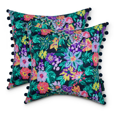 Vera Bradley Island Outdoor Square Pillow Cover & Insert