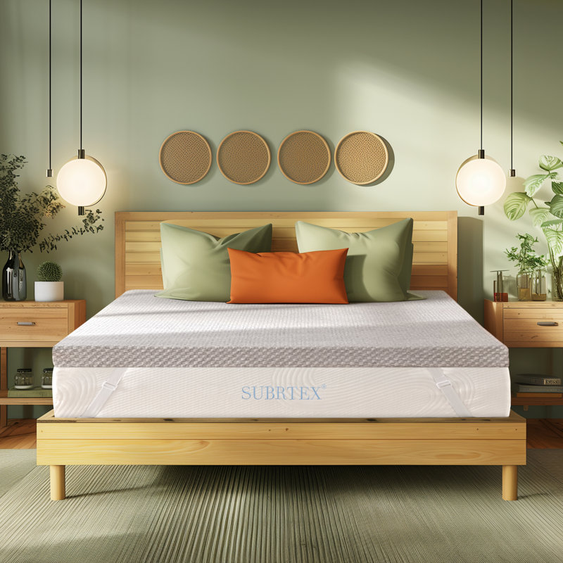 Surmatelas en mousse viscoélastique gélifiée 3 po, Très grand californien