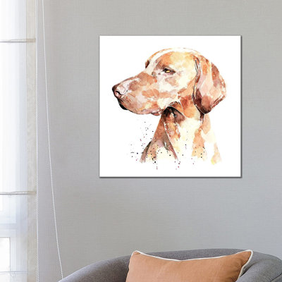 Vizsla A Penny For Your Thoughts - Wrapped Canvas Painting