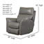 Fauteuil inclinable et berçant en cuir Stardust-102032116-109743258