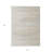 3' X 5' Linen Gray And Beige Striped Washable Indoor Outdoor Area Rug